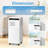 Erivess 8500 BTU Portable Air Conditioner, 3-in-1 Free Standing AC Unit with Cool, Dehumidifier & Fan Modes for Room up to 420 sq.ft, 2 Speeds with Remote Control, 24H Timer, Including Window Kit-124772390