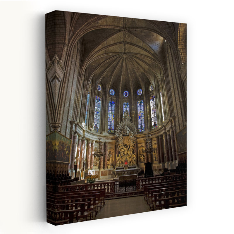 St Nazaire Cathedral Bezier Languedoc-Roussillon France by George Munday - Wrapped Canvas Print, 45.72 cm H x 30.48 cm W