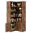 82.6" Corner Bookshelf with Doors, 6 Tier Large Corner Bookcase-770259231