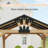 Classic 10x12 FT Outdoor Wood Gazebo with Peak Roof