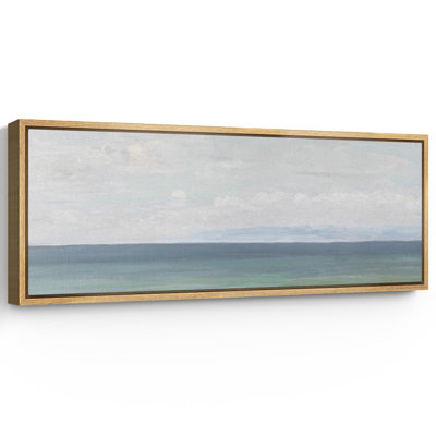 Coastal Beach " Peaceful Coastal Horizon Soft Seascape Modern Art Relax Calm Warm Extra Large Pictures "