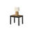 Contemporary Style 3Pc Table Set 1X Coffee Table 2X End Table Faux Marble Top Wooden Legs Primary Living Room-775397791-775397790