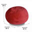 Fauteuil à billes en velours Minky de 4 pi pour enfants Adultes - Housse lavable, rembourrage en mousse viscoélastique déchiquetée | Rouge | Profondeur de l'assise: 45-2001334083