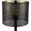 Laser-Cut Iron Table Lamp With Shade - 24.5" - Black
