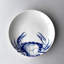 Crabs Handmade Porcelain Salad/Dessert Plate