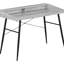 Bureau d'ordinateur, bureau personnel, ordinateur portable, tablettes de rangement, L 48 po, bureau, métal-946424788-1022235821