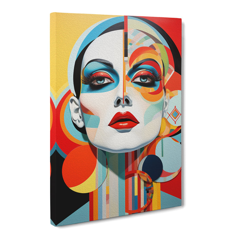 Drag Queen Constructivism - Wrapped Canvas Print, 60cm H x 40cm W x 3cm D