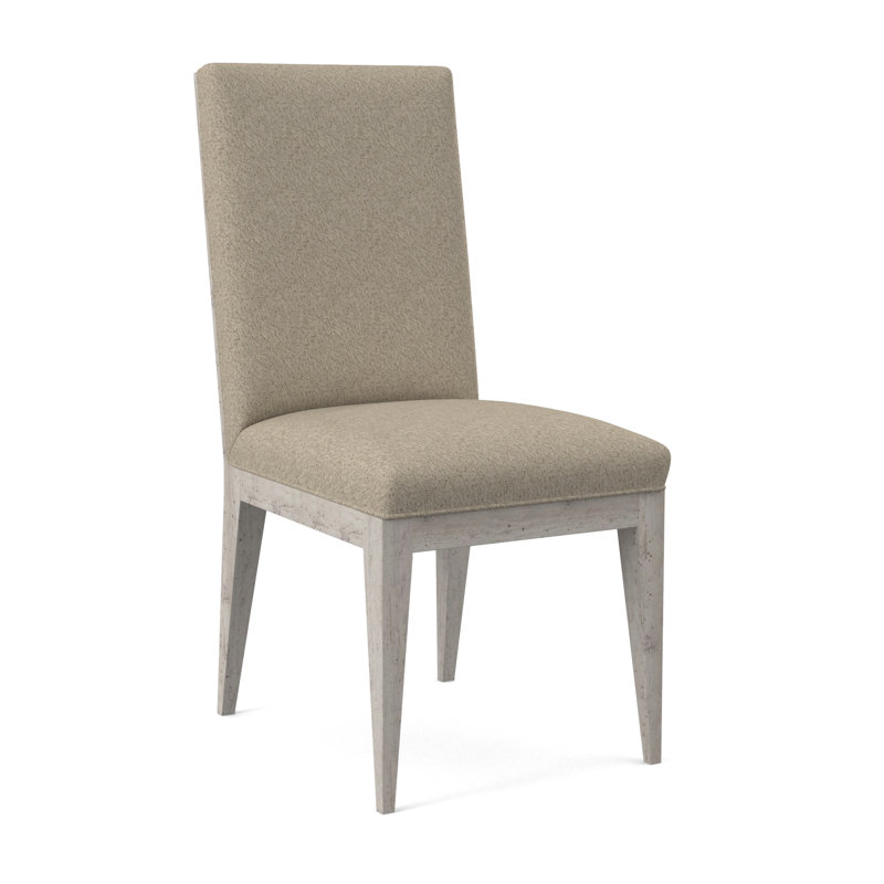 Chaise parsons rembourrée Logan, Lin de Venise, Bisque
