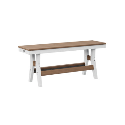  Harbour Regular Antique Mahogany Top With White Base 44″ Bench