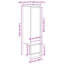 Highboard 29.5X34x119.5 Cm Engineered Wood-737858970