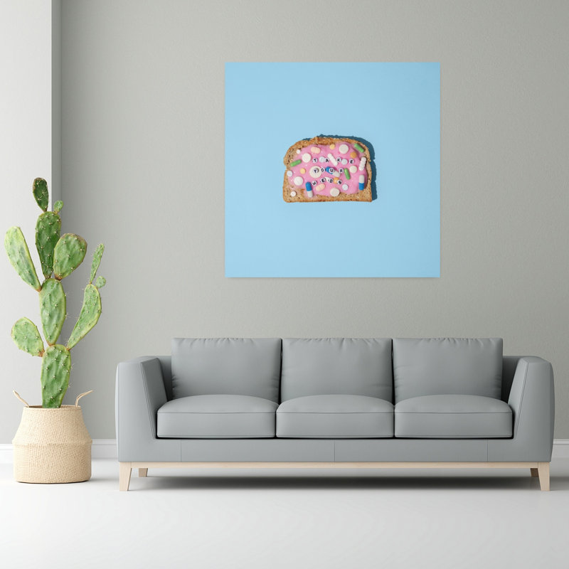 Art contemporain, art mural contemporain, H 48 po x l 48 po