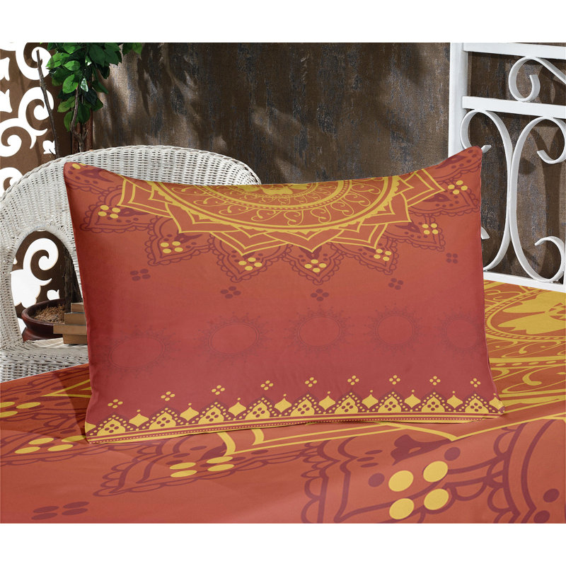 Ensemble de drap-housse et taies décoratives Ambesonne, Ensemble de draps pour lit simple + 1 drap-housse 