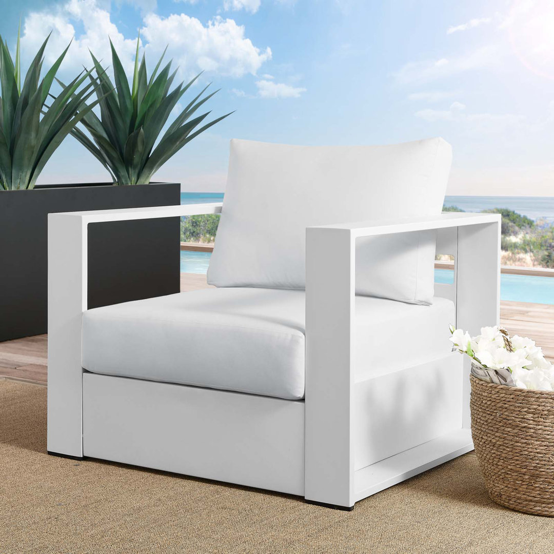 Modway Tahoe Outdoor Patio Powder-Coated Aluminum Armchair Modway Cushion 