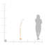 Abe 145cm LED Torchiere Floor Lamp