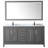Daria 72'' Double Bathroom Vanity with Carrara Marble Top with Mirror-97878038-97878035