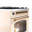 Cuisinière à double combustible de 30 po avec 5 brûleurs scellés (porte vitrée) ILVE Nostalgie II Series-1711201698-1711201716