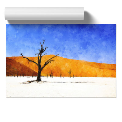 Trees in the Namibia Desert 1 Piece Wall Art