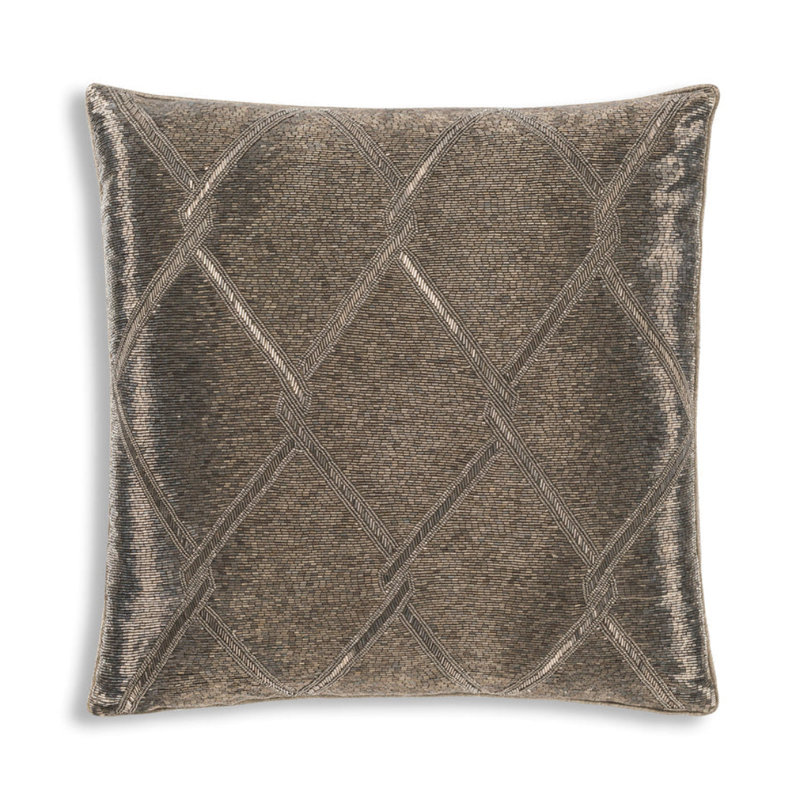 Akai Linen Square Pillow Cover & Insert, Brown