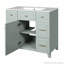 36" Bathroom Vanity with Ceramic Sink, Adjustable Shelf, Double-Layer Drawer