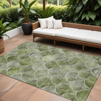 Tapis intérieur lavable abstrait ivoire 8 pi x 10 pi