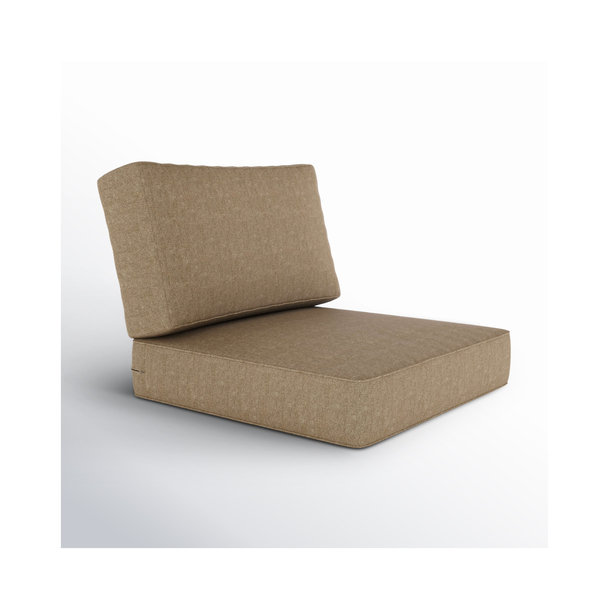 Outdoor Sunbrella Seat/Back Cushion, Spectrum Mushroom Sunbrella® Plainweave