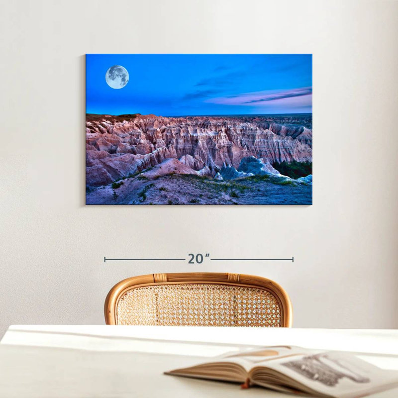 Lune du parc national Alvord Badlands, H 16 po x l 24 po