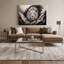 «Big Cats White Lion of Timbavati», art mural sur toile noire-203081096