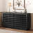 Larsen Modern 4-Door Storage Cabinet With 3D Geometric Fronts And Adjustable Shelving-116484485
