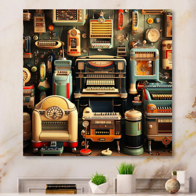 Nostalgic Jukebox Tunes 5 - Jukeboxes, art mural en métal