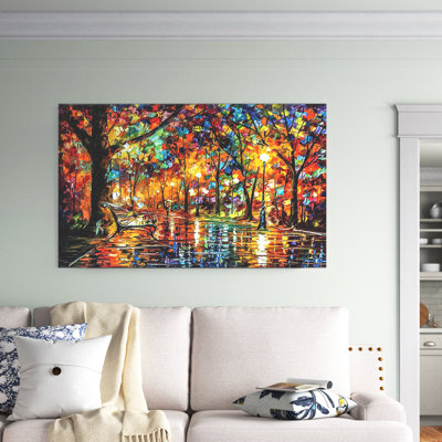« Colorful Night » par Leonid Afremov, reproduction sur toile tendue