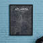 Atlanta City Map - No Frame Print-739270691