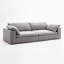 Canapé modulaire gris en polyester-531957864