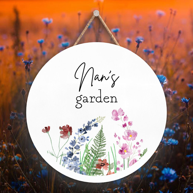 Nans Garden Small Circle Plaque