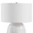 Uttermost Alkman White Glaze Table Lamp