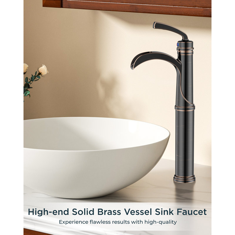 Vessel Sink Faucet Single-handle Bathroom Faucet With Drain Assembly, Oil Rubbed Bronze