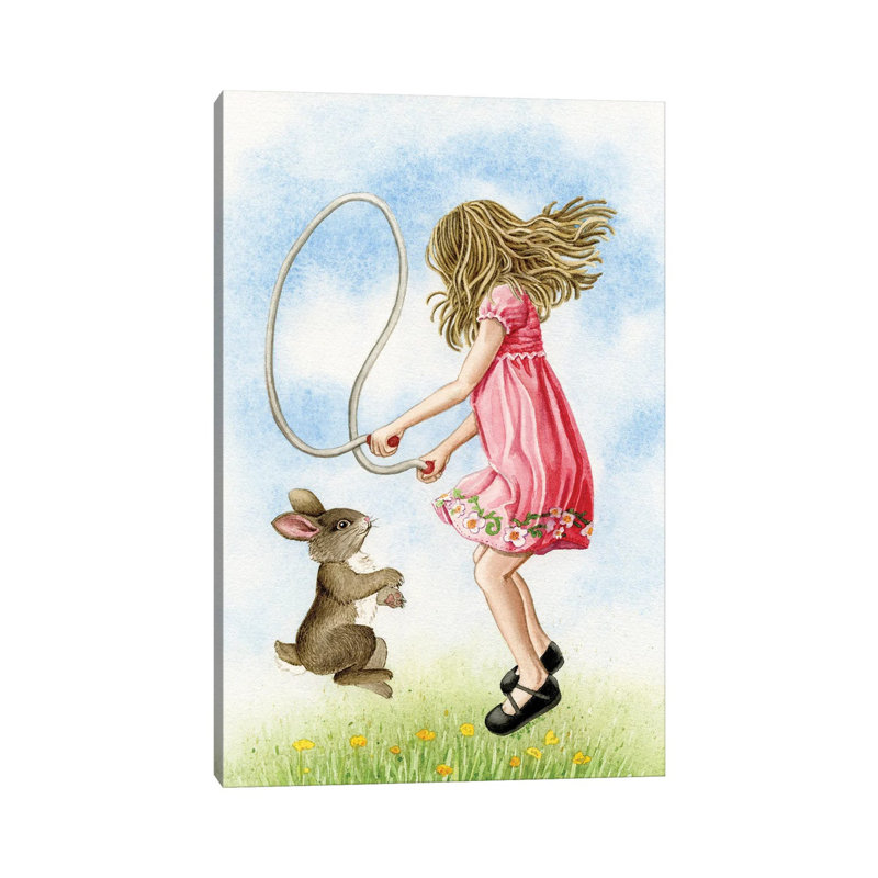Jumping Rope by Tracy Lizotte - Wrapped Canvas Print, 30.48cm H x 20.32cm W x 1.905cm D