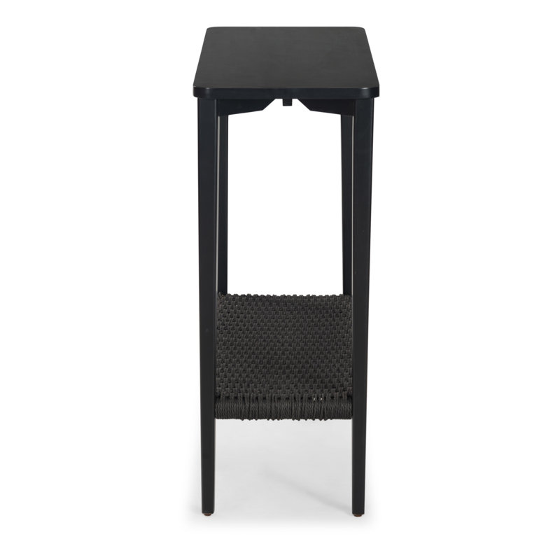 Cord 39'' Solid Wood Console Table, Black