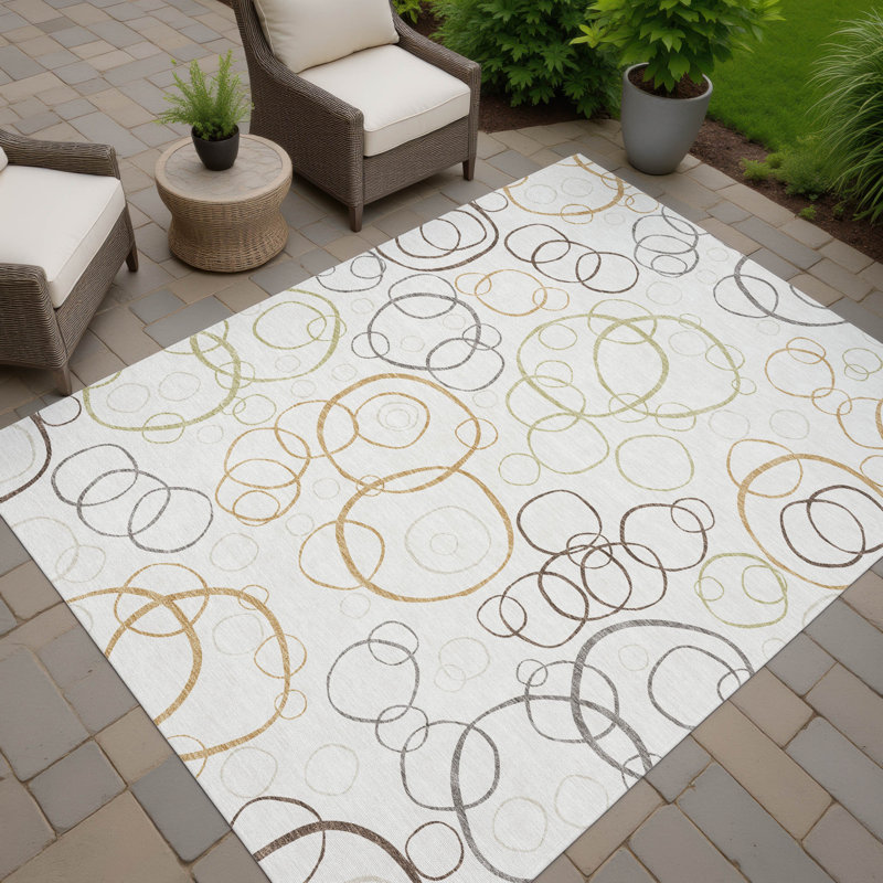 Machine Washable Indoor/Outdoor Chantille ACN2408 Geometric Rug, Rectangle 10' x 14'