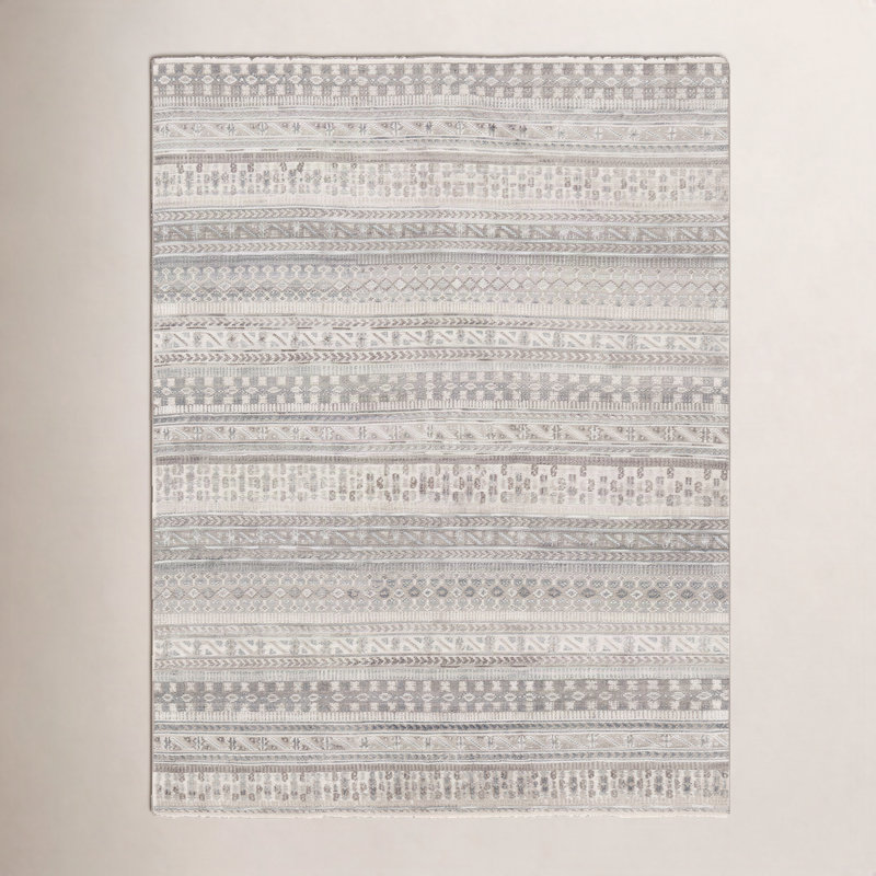 Indrakumar Hand Knotted Southwestern Indoor Rug, Rectangle 2' x 3'