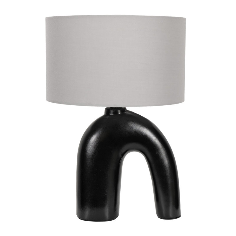 Ceramic Table Lamp, Grey