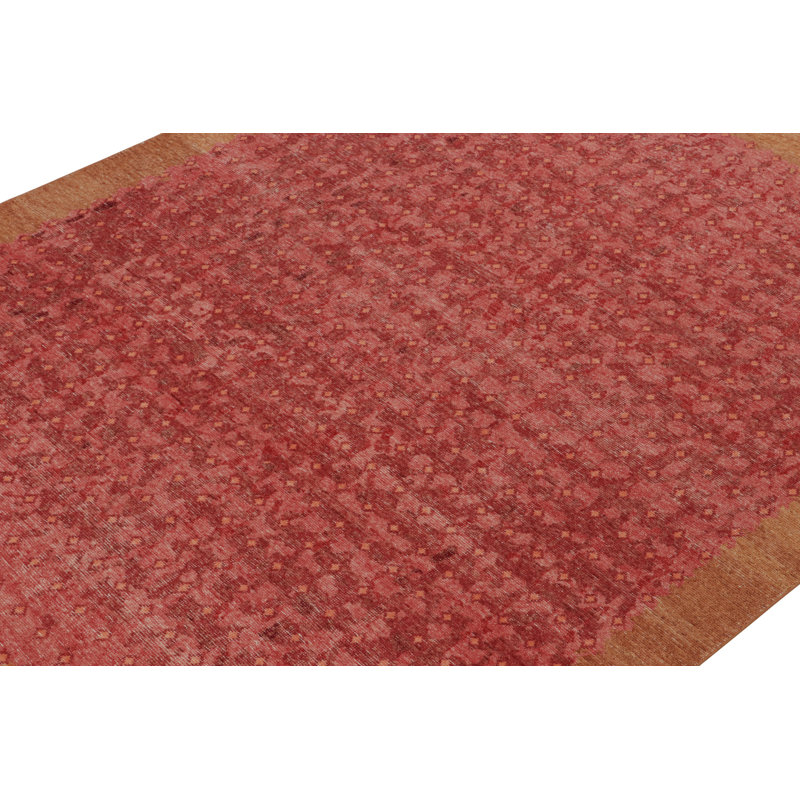 Distressed Homage Handmade Kilim Wool Geometric Area Rug, Rectangle 10' x 14'