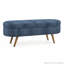 Oval Storage Bench with Rubber Wood Legs-1407251918