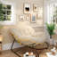 Fauteuil à bascule Luxury Rattan Egg-1348281634