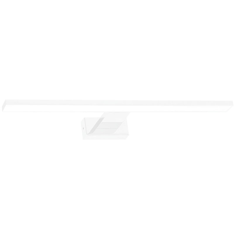 Shine Steel LED Armed Sconce, White, 4cm H x 30cm W x 12cm D