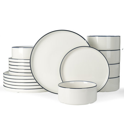 18-Piece Porcelain Dinnerware Set - Service For 6
