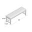 Banc en bois et similicuir Fariah