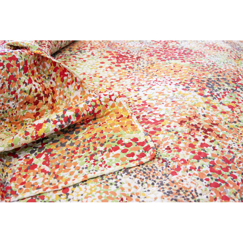 Polyester Standard Abstract Quilt, King Quilt + 2 Shams