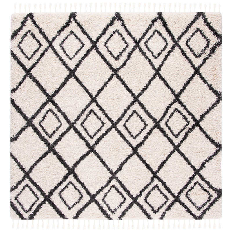 Imraan Performance Geometric Rug, Square 6'7"