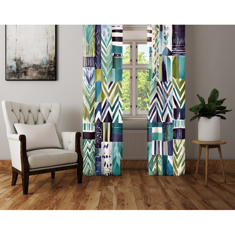 Semi Sheer Curtain Pair, 40" W x 61" L