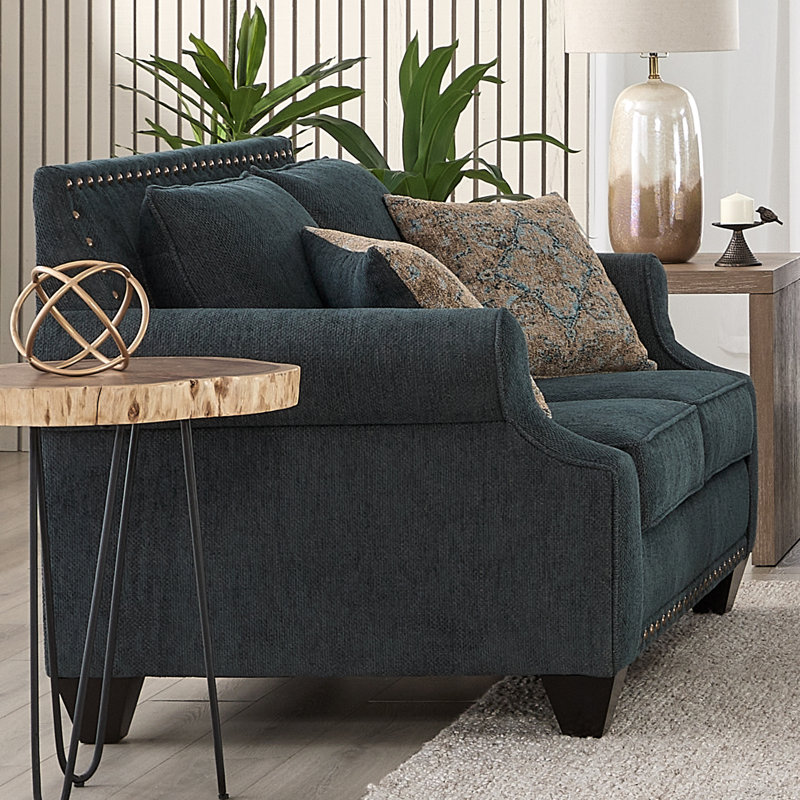Causeuse rembourrée Hughes Furniture 24825, Largo Oceanic, Océan Largo